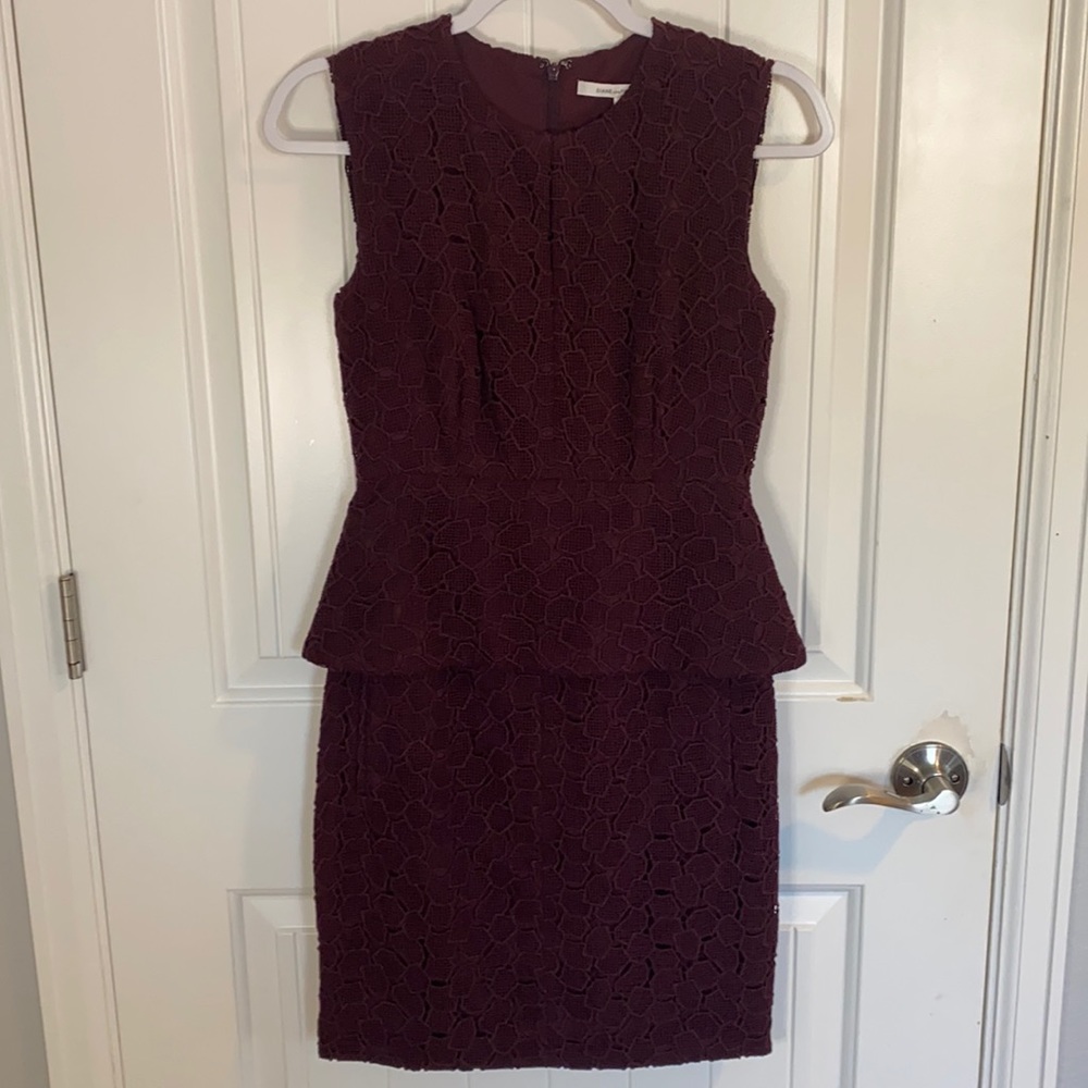 New Diane von Furstenberg dress with peplum